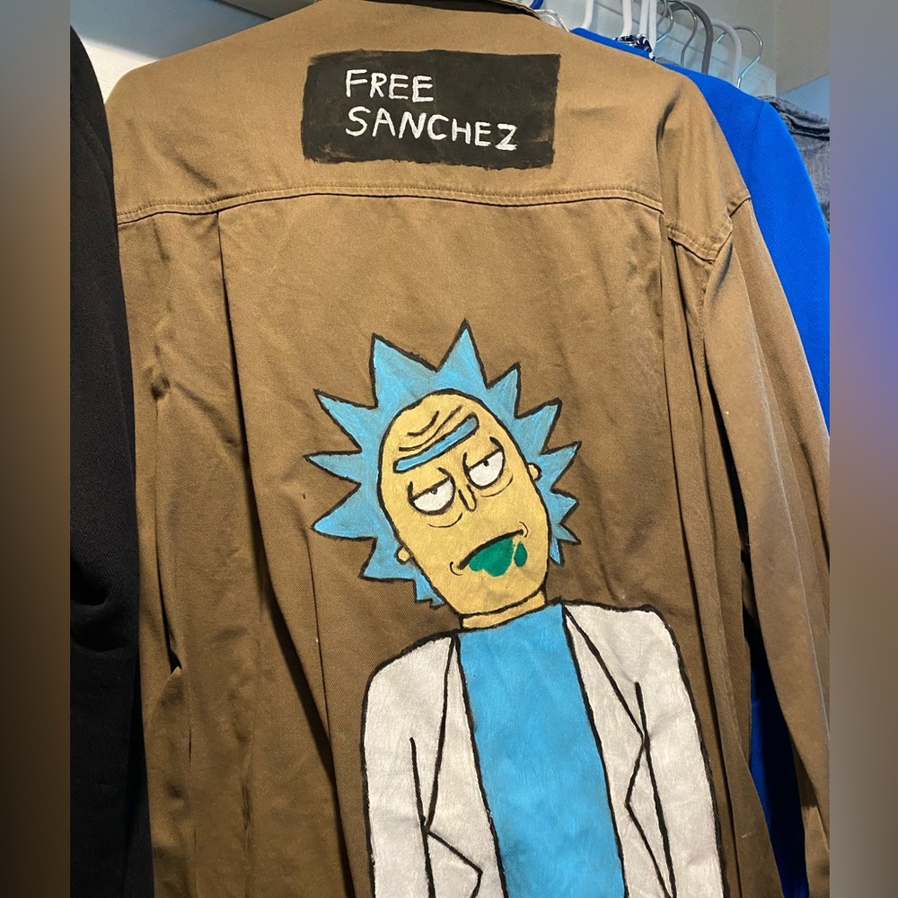 Unique one of a kind Rick and morty jacket